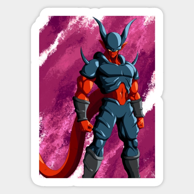 Black Janemba Sticker by JixelPatterns